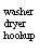 Text Box: washerdryerhookup